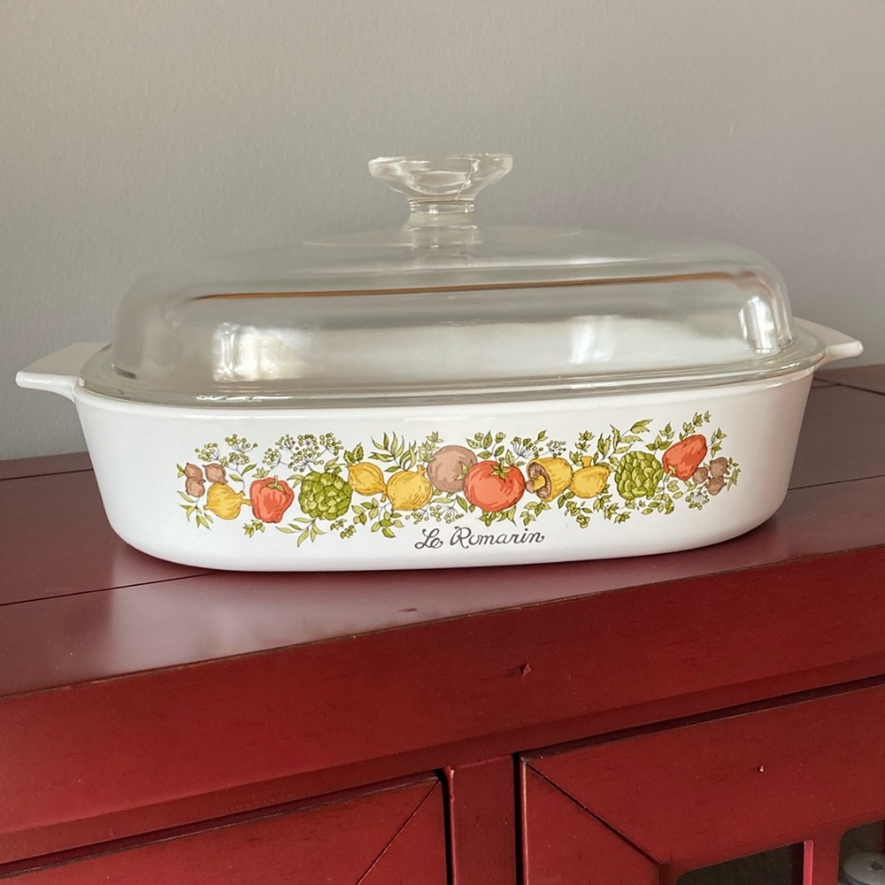 Vintage Corning Ware L’Echalote Spice of Life Casserole Dish 2.5 Liter - Picture 2 of 14